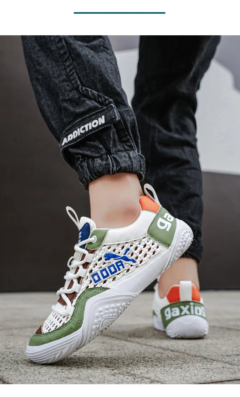 Shoes For Men Mesh Sneakers Summer Casual Breathable Sports Outdoor Hiking Tennis Running Designer Luxury Platform Loafers  (Available)