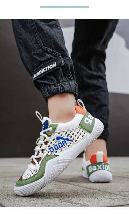 Shoes For Men Mesh Sneakers Summer Casual Breathable Sports Outdoor Hiking Tennis Running Designer Luxury Platform Loafers   (Available)