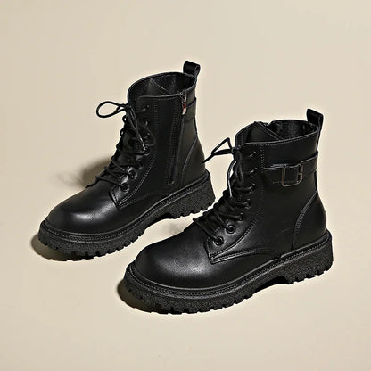 Women Boots 2024 Autumn Winter New Fashion Classic Short Boot Handsome Ankle Boot Work Clothes Shoe Botas de mujer black boots