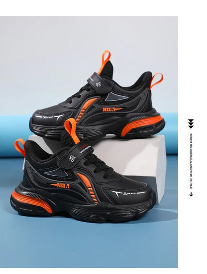 Boys' Kids Fashion Sneakers Lightweight Sports Running Shoes for Children Non-Slip Comfortable Outdoor Athletic Tennis Shoes