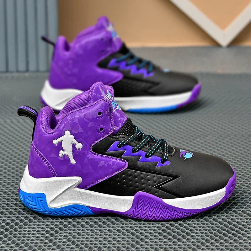 Kids High Top Basketball Shoes for Sports