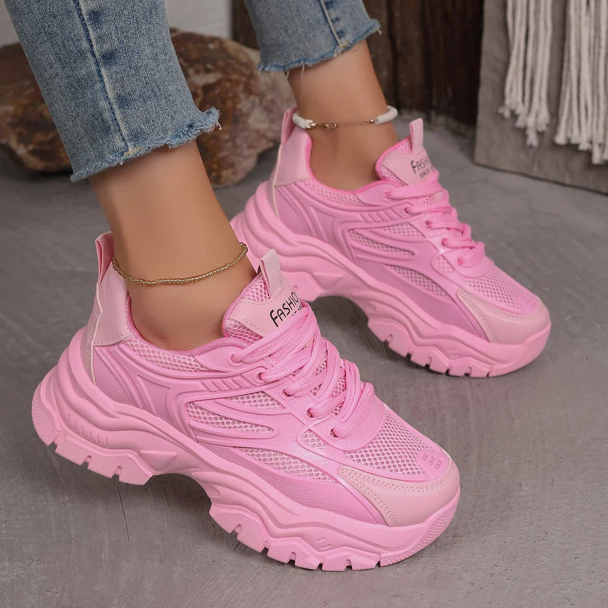 Women Sneakers New Fashion Chunky Sneakers Women Outdoor Tennis Platform Sports Shoes for Women Lightweight Designer Shoes
