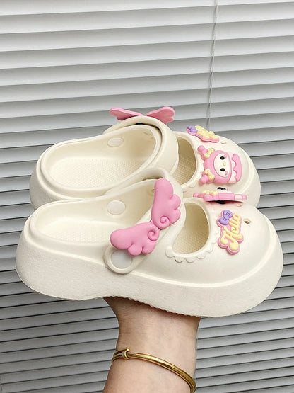 Girls Cute Slippers Summer New Kids Princess Shoes Girls Indoor Outdoor Sandals