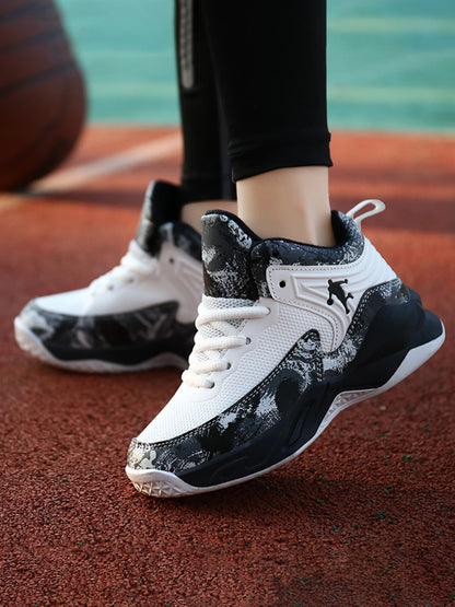 New Boys Brand Basketball Shoes for Kids Sneakers Thick Sole Non-slip Children Sports Shoes Child Boy Basket Trainer Shoes