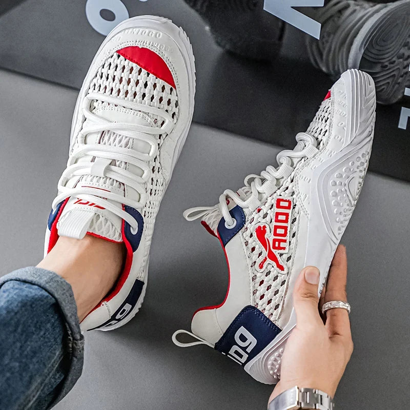 Shoes For Men Mesh Sneakers Summer Casual Breathable Sports Outdoor Hiking Tennis Running Designer Luxury Platform Loafers   (Available)
