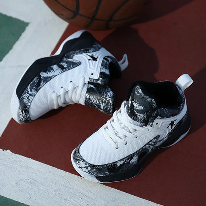 New Boys Brand Basketball Shoes for Kids Sneakers Thick Sole Non-slip Children Sports Shoes Child Boy Basket Trainer Shoes