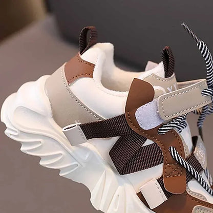 New Arrival Children Sneakers Pretty Silhouette Girl Running Shoes Pink Black Khaki Trendy Kids Shoes Boys Training Shoes