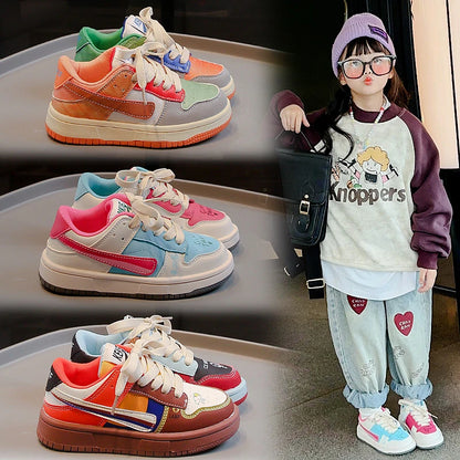 New Style Spring Autumn Children's Casual Sneakers Comfortable Breathable Sports Shoes for Boys and Girls Kids Shoes