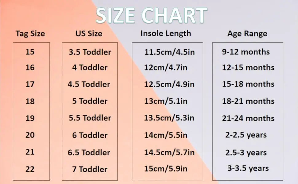 Baby Boys Girls Fashion Casual Sneakers  Breathable Non-slip Comfortable Walking Shoes
