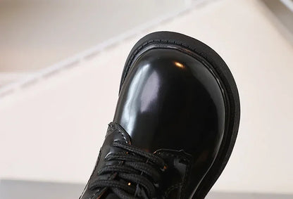 Children Shoes School Uniform Versatile Kids Leather Shoes Black Causal Boys Girls Fashion Performance Flat Shoes Simple Trend