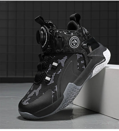 Kids Basketball Shoes Boys Sneakers Non-slip Child Trainer Basket Shoes Outdoor Children Sport Shoes