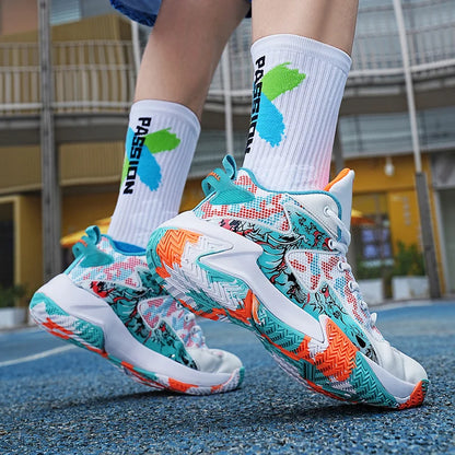 Men Basketball Shoes Unisex Breathable Athletic Light Sports Shoes Trainer Women Outdoor Unisex High Quality Sneakers