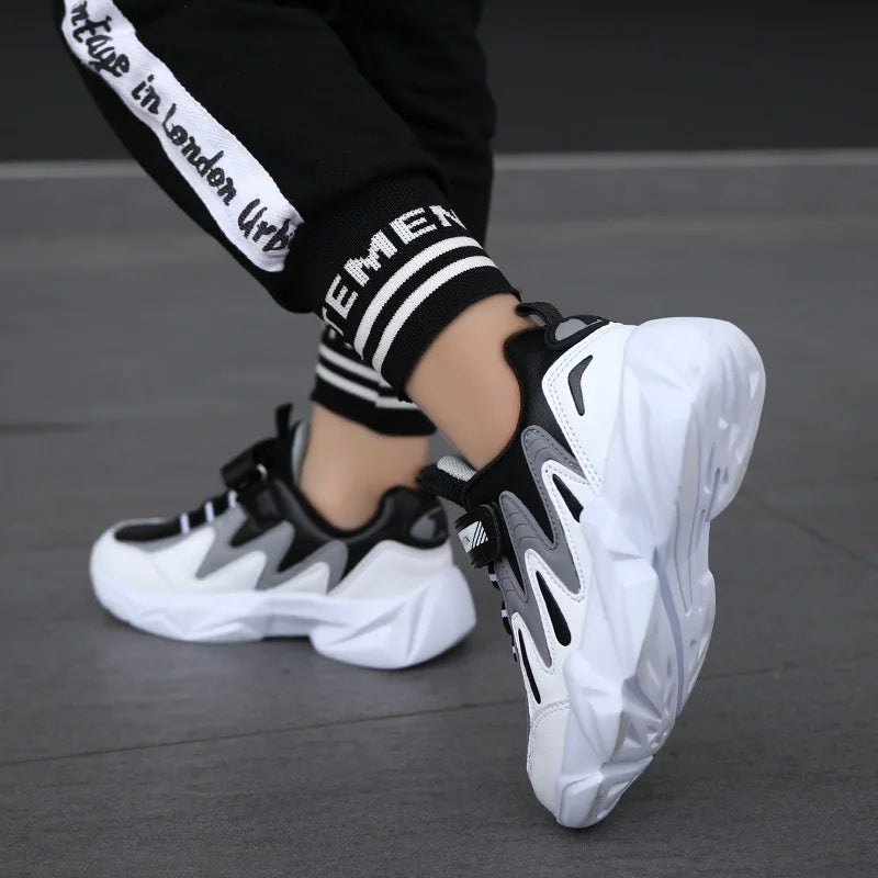 Children Sneakers Casual Shoes for Boys Leather Comfortable High Quality Running Sports Kids Girls Flat Shoes Fashion