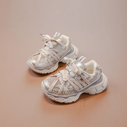 Children's Sneakers Chunky New Girls Basketball Shoes Fashion Versatile Kids Causal Boys Sports Shoes for School Breathable