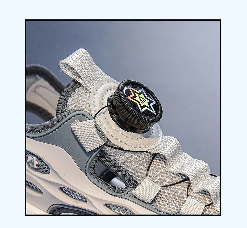 Kids Summer Shoes Girls Outdoor Protecting Toes Beach Sandal Water Shoes Casual Pink Non-slip Children Shoes Breathable Boys