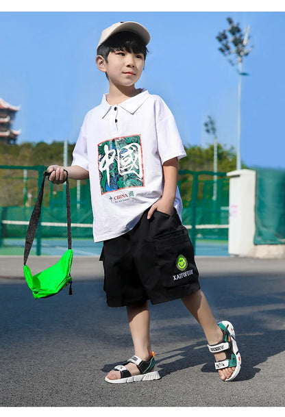 Boys Sandals 1-12 Year Old Soft Sole Anti Slip Sandals Cartoon Outwear Small and Medium Sized Children Beach Sandals