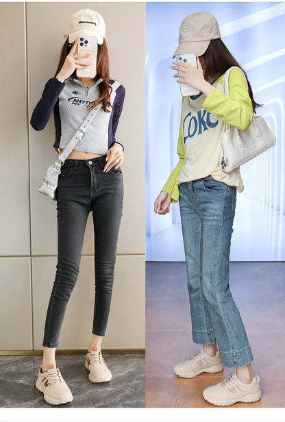 Low-top casual sneakers for women, versatile sports shoes, chunky dad shoes, slip-resistant and durable fashion shoes, KT299-1