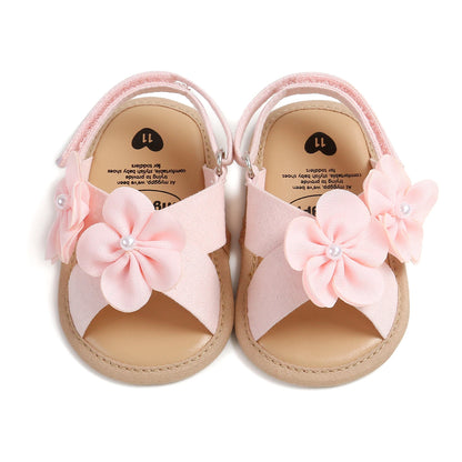 Baby Girls Sandals Summer Shoes Outdoor First Walker Toddler Girls Shoes for Summer
