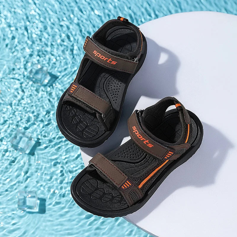 New Boys Sandals Shoes Summer Non-slip Beach Children Shoe Cartoon Sandal Girls Sandals Soft Baby Outdoor Beach Kids Sneakers