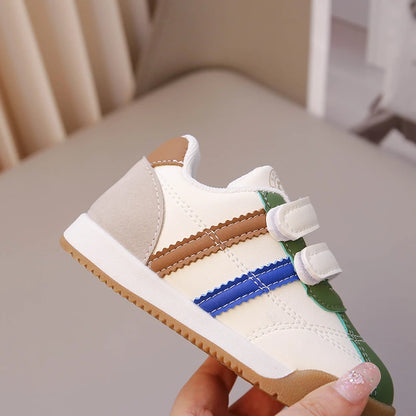 Boys Baby Shoes Four Seasons Models Soft Boys Girls Argyle Shoes 0-6 Years Old Green Children's Single Shoes Small Kids Sneakers