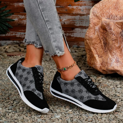 Women SneakersSpring Autumn Fashion Outdoor Versatile Sneakers Women Casual Comfortable Lace Up Walking Shoes for Women