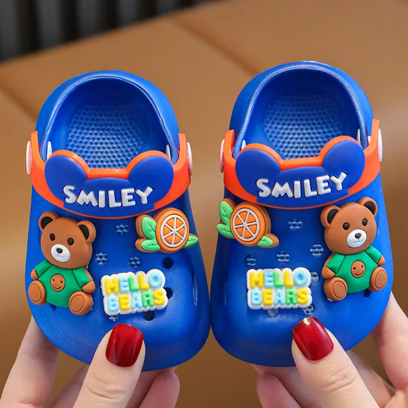 Cartoon Beach Children's Sandals Boys and Girls Summer Non Slip Soft Soled Indoor Shoes Kids Household Sandals Baby Slippers