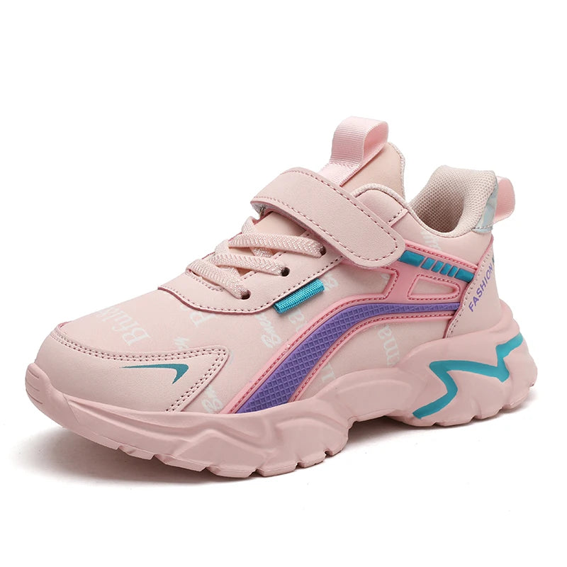 Fashion Non-Slip Casual Flat Running Shoes Breathable Lightweight Outdoor Tennis Shoes for Kids