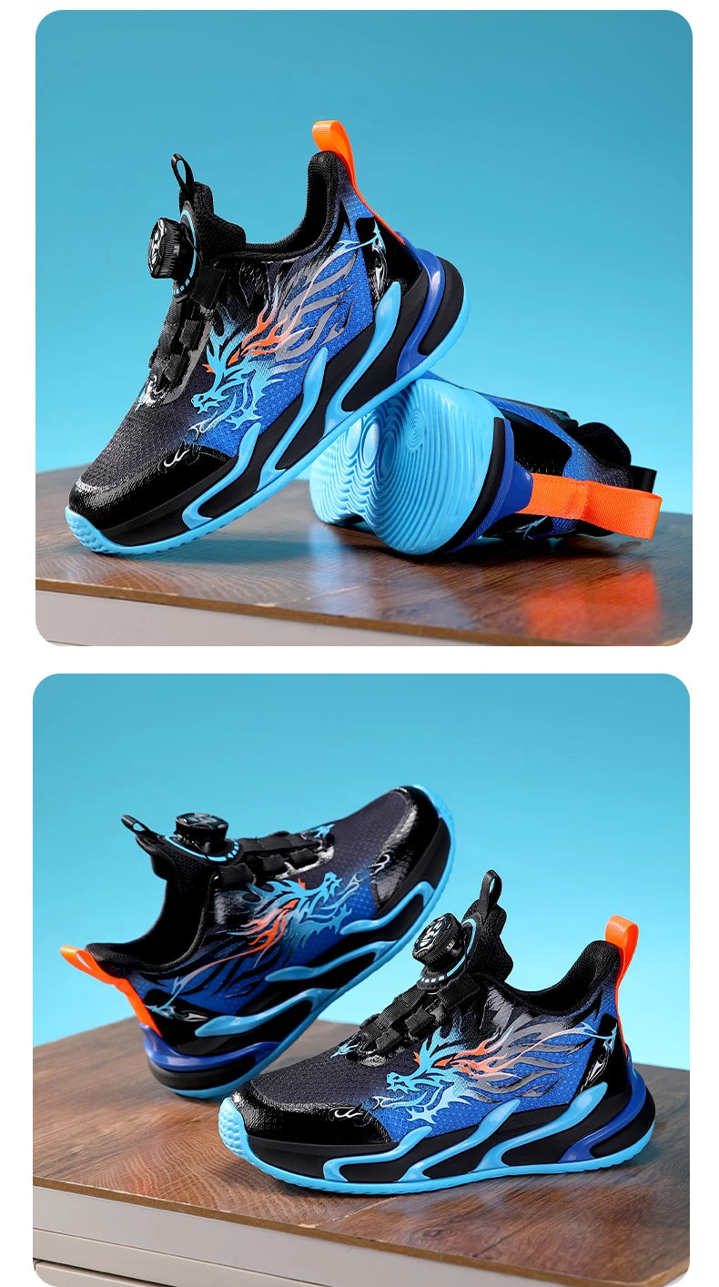 Imported Original Kids Rotary Buckle Sneakers