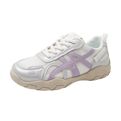 Women's Shoes Casual Platform Shoes Women Round Toe Lace-Up Tennis Vulcanized Sneakers New Style Korean Couple Elderly Shoes
