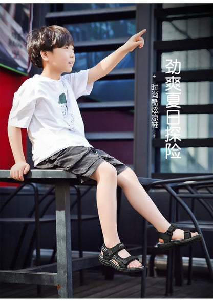 Summer Kids Sandals Breathable Boys Sandals Soft Comfortable Children's Shoes Outdoor Beach Girls Lightweight Slippers