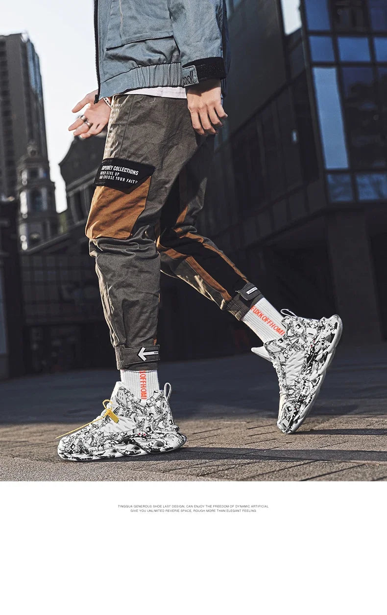 New Basketball Shoes Men Anti Slip Basketball Sneakers Training Walking Shoes Men Light Weight Sport Sneakers Plus size 46