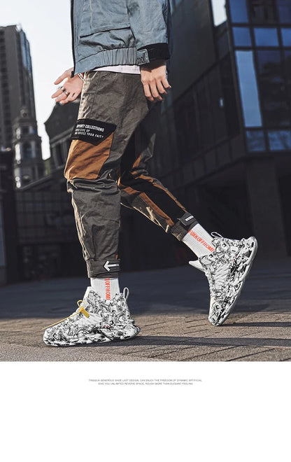 New Basketball Shoes Men Anti Slip Basketball Sneakers Training Walking Shoes Men Light Weight Sport Sneakers Plus size 46
