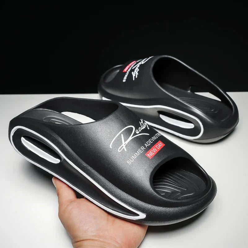 Men's Slippers New Style Casual Soft-Soled Home Sandals Non-Slip Thick-Soled Comfortable Lightweight Beach Shoes
