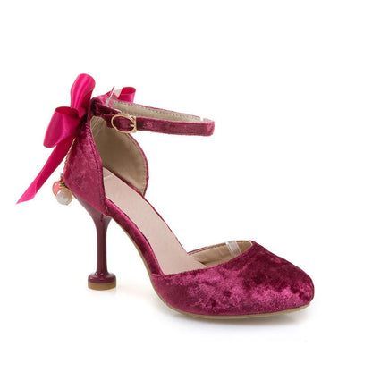 New Girls Leather Shoes Wedding Party Shoes Children Stiletto Heels Shoes High Heels Princess Sweet Sandals For Girls Size 28-39