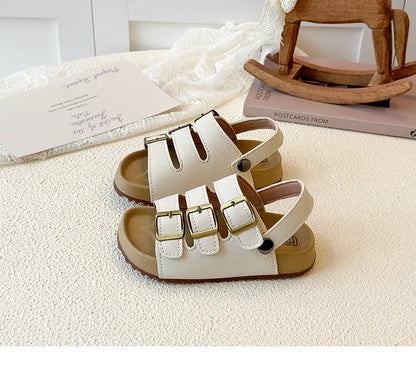 Girls Boys Summer New Fashion Korean Style Soft Bottom Anti-slippery Versatile Open-toe Beach Shoes