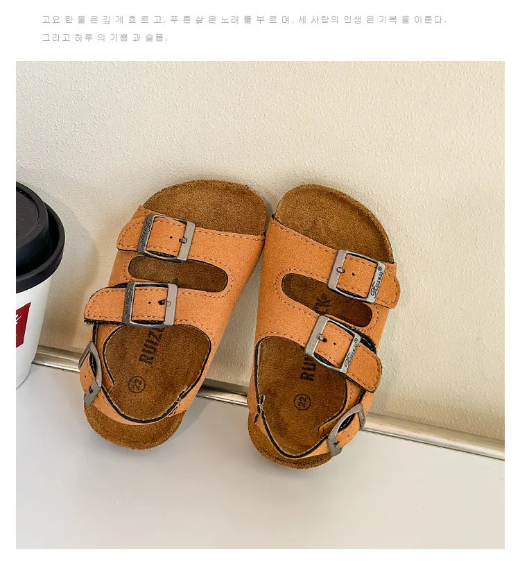 Boys Girls Summer Outdoor Soft Sole Anti Slip Kids Shoes Toddler Casual Open Toe Flat Sandals сандали