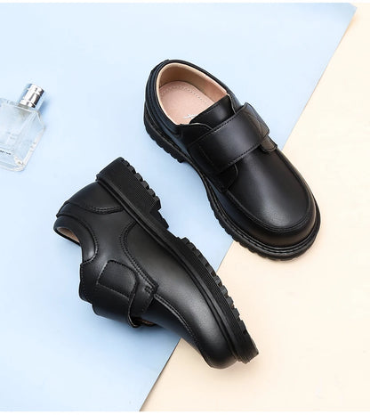 Student Shoes Season Shoes for Boys Black Shoe Children Boy 2025 Spring and Autumn The New British Style Performance Formal Wear