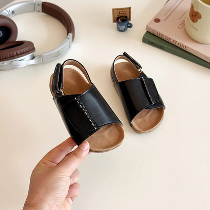 2025 Summer New Children Sandals for Boys Fashion Korean Style Soft Bottom Anti-slippery Versatile Open-toe Casual Beach Shoes
