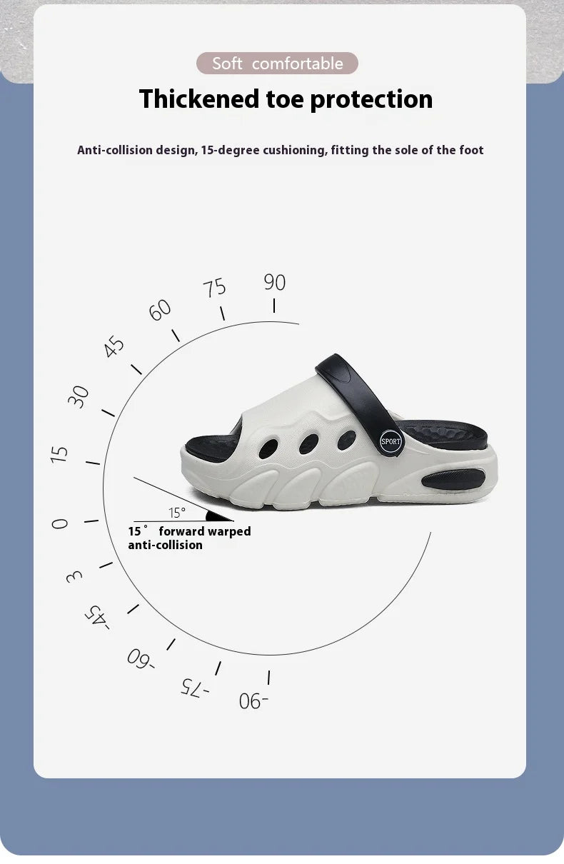 Soft-soled slippers Boys 2025 summer new two-wear children's flip-flops sandals girls breathable non-slip beach shoes