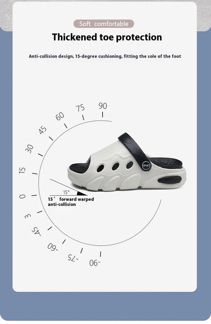 Soft-soled slippers Boys 2025 summer new two-wear children's flip-flops sandals girls breathable non-slip beach shoes