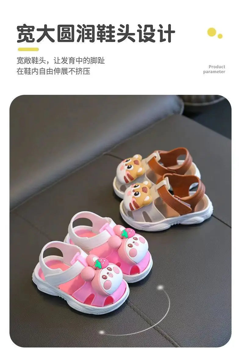 Sandalias Shoes for Girl Children Sandals Garden Shoes New Summer Cartoon Boy Beach Shoe Soft Soled Girls Walking Shoe Baby Shoe