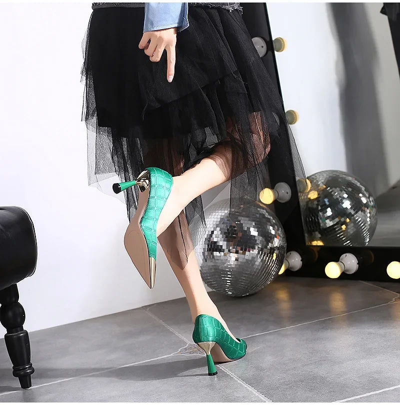 Women Pump Shoes New Sexy Pointed Toe High Heels Women Thin Stiletto Banquet Wedding Shoes Party Shoes Zapatillas Mujer2024