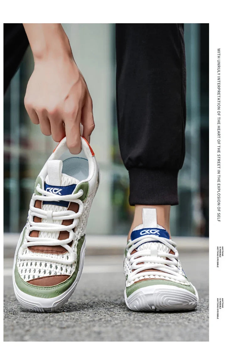 Shoes For Men Mesh Sneakers Summer Casual Breathable Sports Outdoor Hiking Tennis Running Designer Luxury Platform Loafers   (Available)