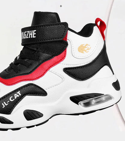 Kids Basketball Shoes Boys Student Sports Shoes School Daily Outdoor Running Sneakers High Top Children Basketball Sneakers
