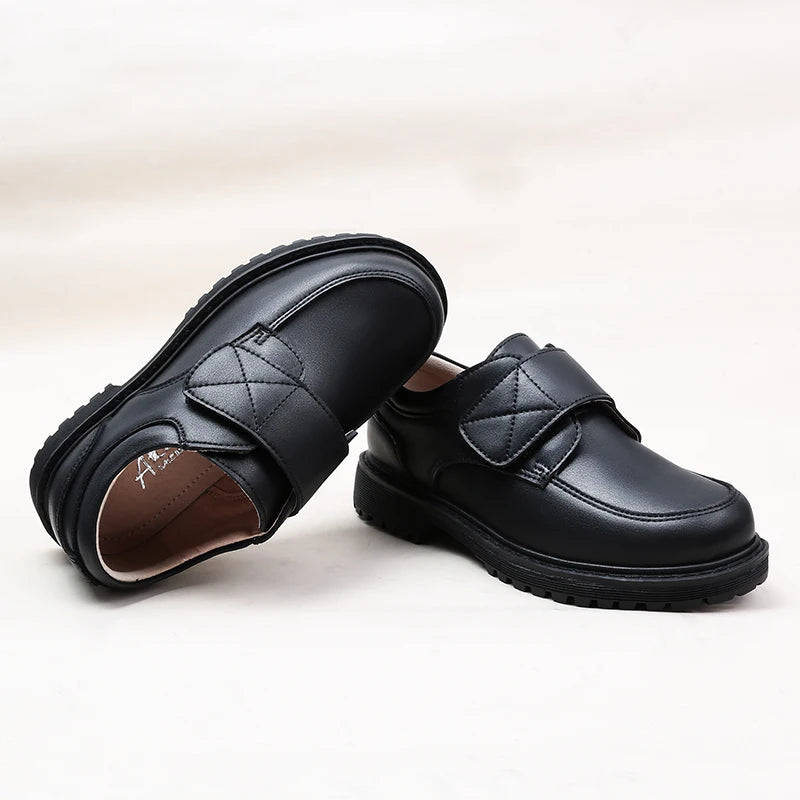 Student Shoes Season Shoes for Boys Black Shoe Children Boy 2025 Spring and Autumn The New British Style Performance Formal Wear