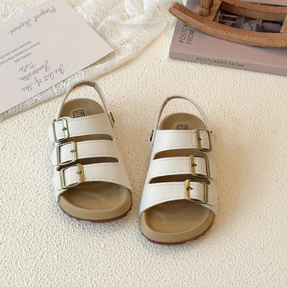 Girls Boys Summer New Fashion Korean Style Soft Bottom Anti-slippery Versatile Open-toe Beach Shoes