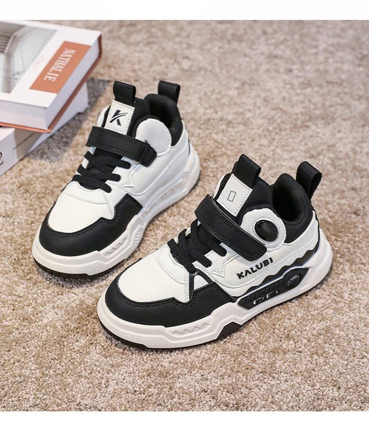 Fashion Children's Sneakers Kids Design White Non-slip Casual Shoes for Boys Girls Hook Breathable Trainers Toddler Outdoor Shoe