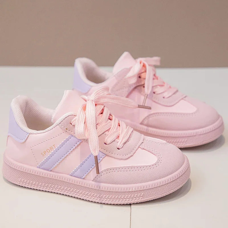 Kids Sneakers for Girls Spring Autumn New Boys Sneakers Fashion Patchwork Versatile Children Causal Tennis Shoes Hook Loop