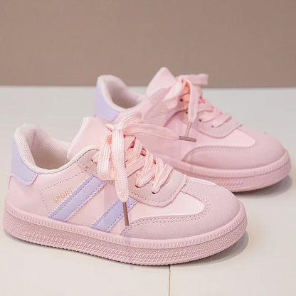 Kids Sneakers for Girls Spring Autumn New Boys Sneakers Fashion Patchwork Versatile Children Causal Tennis Shoes Hook Loop
