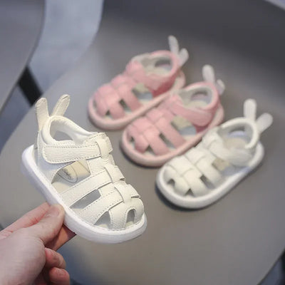 Baby Genuine Leather Sandals Boys & Girl's Summer Shoes Infant Toddler Shoes Non-slip Soft-soled Kids Children Casual Beach Sandals